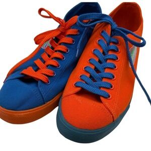 Florida‎ Gators NCAA Mismatched Canvas Sneakers Mens 11 Womens 13 Blue Orange